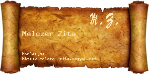 Melczer Zita névjegykártya